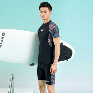 フィットネス 水着 メンズ スイムウェア 夏 トップス ウェットスーツ パンツ シリコンキャップ 半袖 速乾 水泳 スイミング ブラック ネイビー