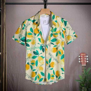 セットアップ 上下セット メンズ レディース カップル 半袖 ハーフパンツ 半パン 夏 カジュアル ファッション レギュラーカラーシャツ 速乾 ビーチ水泳 レジャー 花柄 グリーン レッド グレ