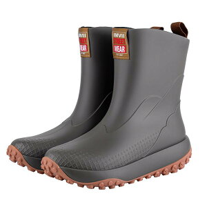 レインブーツ メンズ ミドル丈 防水 防滑 厚底 ラバーブーツ 釣り アウトドア キャンプ 登山 トレッキング PVC製 耐摩耗性 メッシュ裏地 ラウンドトゥ フラットソール オールシーズン対応