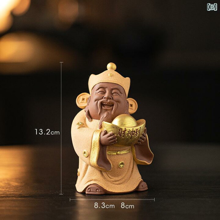 楽天市場】置物 中国風 財神様 陶器製 神像 金運招来 商売繁盛 開運 