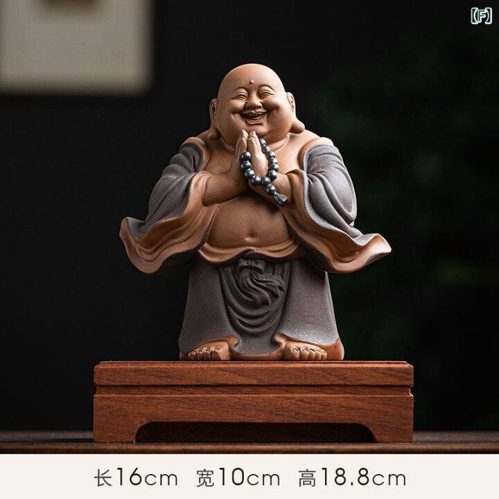 楽天市場】置物 陶器製 布袋様 弥勒仏 笑い顔 開運 招福 金運 縁起物 