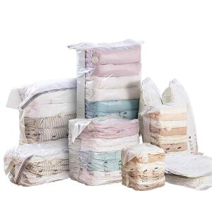 圧縮袋 真空 立体 ポンプ不要 布団 衣類 ダウンジャケット 大容量 家庭用 旅行用 押し入れ クローゼット収納 密封 省スペース 繰り返し使える 衣替え 丈夫な複合素材