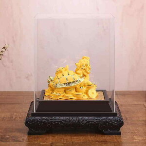 置物 龍亀 八卦 絨砂金 風水 開運 金運 招財 商売繁盛 幸運 縁起物 インテリア 玄関 リビング 卓上飾り オブジェ 中華風