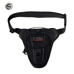 バイク用バッグ ユニセックス ライディング アウトドア レッグバッグ ウエストバッグ ボディバッグ ショルダーバッグ ワンショルダー 多機能 防水 大容量 リフレクター PUレザー ブラック