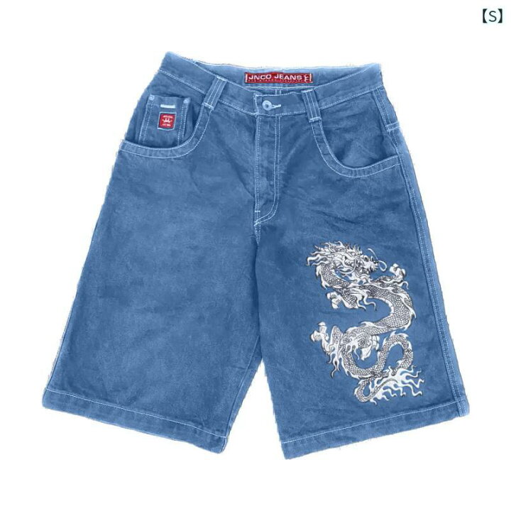 楽天市場】デニム ショートパンツ メンズ JNCO Y2K ヒップホップ 原宿 