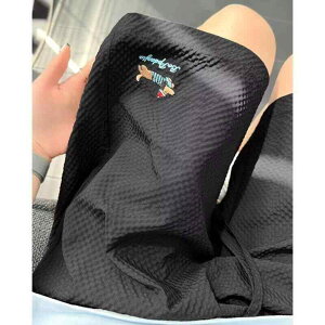 ショートパンツ メンズ カップル ペア 子犬 刺繍 速乾 立体感 凹凸生地 ポリエステル ハーフ丈 ストレートシルエット カジュアル 普段使い ビーチ リゾート スポーツ アウトドア 夏 ピンク