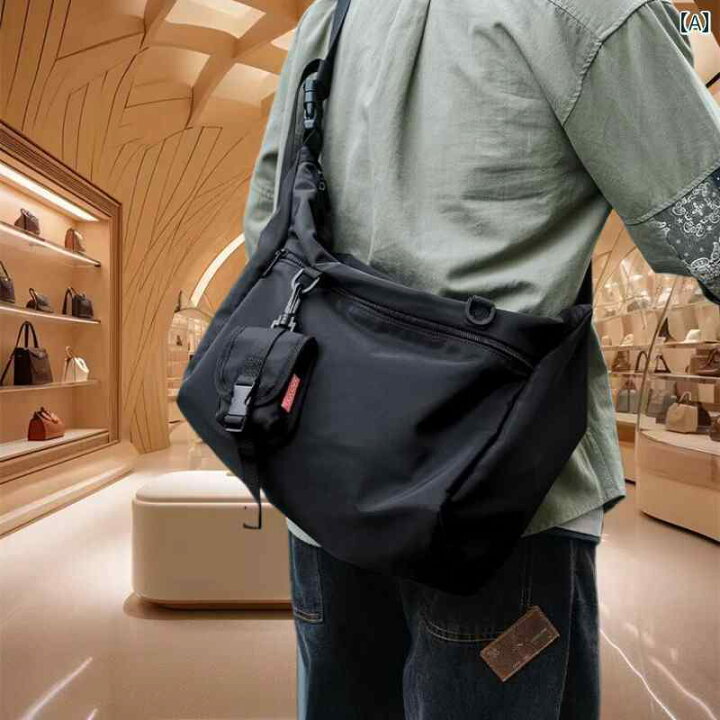 ショルダーバッグ メンズ 50代 斜めがけ メッセンジャー 多機能 レジャー 大容量 軽量 旅行 ブラック Grams店