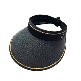 サンバイザー レディース 折りたたみ ラフィア素材 つば広 UVカット 紫外線対策 日よけ 顔までカバー 首元保護 通気性 防風 夏用 サイクリング レジャー アウトドア