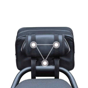 電動アシスト自転車用 リアシートバッグ 防水 PVC素材 大容量 後部座席収納ボックス 背もたれクッション付き 吊り下げ固定式 通勤 通学 レジャー 汎用タイプ 耐久性