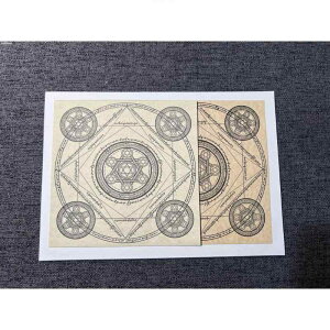 デザインペーパー 羊皮紙風 テクスチャーペーパー レトロ ヴィンテージ アンティーク調 アート柄 装飾模様 特殊紙 厚手 高級感 メッセージカード ラッピング用紙 証書用紙 ブラウン ベージ