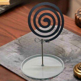 蚊取り線香 ホルダー マグネット クリップ式 スタンド 皿付き 屋内外兼用 ポータブル コンパクト 軽量 簡単設置 蚊よけ 虫よけ アウトドア キャンプ 庭 ベランダ 玄関 持ち運び 火消し機能