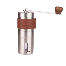 コーヒーミル 手挽き 手動 家庭用 ステンレス 珈琲豆挽き コーヒーグラインダー コンパクト ポータブル モダン シンプルデザイン シルバー ブラック ホワイト