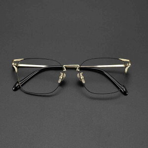 眼鏡フレーム メンズ レディース ユニセックス 超軽量 純チタン フルリム 多角形 高級感 個性的 度付き対応 おしゃれ スマート カジュアル ビジネス