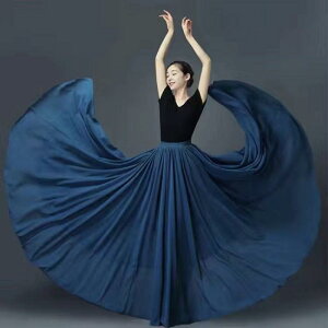 スカート レディース 720度 ダブルレイヤー フレアスカート ロング丈 マキシ丈 ベリーダンス 民族舞踊 古典舞踊 発表会 舞台 練習着 シフォン ポリエステル 薄手 軽量 通気性