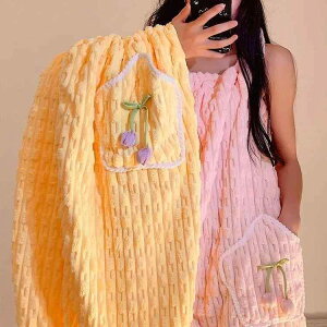 バスローブ レディース 女性用 ワンピース型 ロング丈 吸水速乾 毛羽落ちしにくい 軽量 部屋着 ルームウェア キャミソールタイプ サンゴマイヤー素材