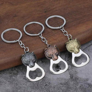 栓抜き ボトルオープナー キーホルダー キーリング アニマルモチーフ おしゃれ ユニーク 亜鉛合金製 モダン シンプル アンティークカラー 結婚式 ギフト お祝い バーグッズ 普段使い