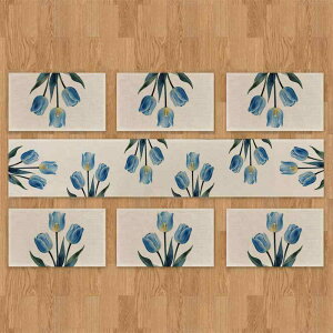 テーブルランナー ポリエステル リネン調 プリント 花柄 植物柄 モダン シンプル おしゃれ ダイニング キッチン リビング 食卓 パーティー イベント 母の日 独立記念日 祝日 装飾 デコレーシ