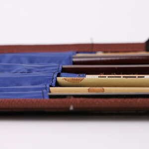 筆巻 男女兼用 学生用 毛筆用 竹製 布製 筆入れ ロールペンケース 大容量 携帯用 書道用品 習字道具 耐久性 持ち運び便利