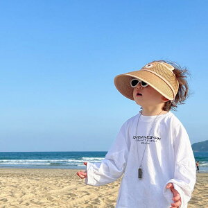 帽子 キッズ ベビー 男の子 女の子 日よけ UVカット 紫外線対策 麦わら風 サンバイザー ハット 夏用 つば広 通気性 くま耳 ねこ耳 アニマルデザイン かわいい お出かけ レジャー 公園 プール 2
