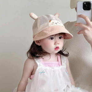 キャップ ベビー キッズ 男の子 女の子 春夏 薄手 通気性 メッシュ つば広 日よけ 紫外線対策 綿 軽量 かわいい 野球帽 アウトドア お出かけ デイリーユース ピンク ブルー ベージュ イエロー
