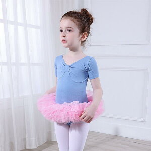 ダンスレオタード 女の子 バレエ チュールスカート付き 練習着 発表会 試験用 一体型 子供用 綿混 ストレッチ素材 夏 かわいい 柔らかい 黒 ネイビー グリーン ピンク