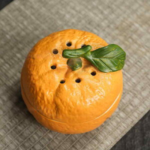 香炉 陶器 大吉大利 柑橘モチーフ 渦巻線香立て 手作り 新中式 高級感 インテリア 室内 家庭用 アロマ 癒やし 茶道 オブジェ 置き物