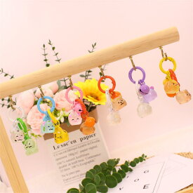 キーホルダー レディース 蓄光 立体 かわいい 十二支 キャラクター 樹脂製 バッグチャーム キーリング ペア カップル 学生 普段使い