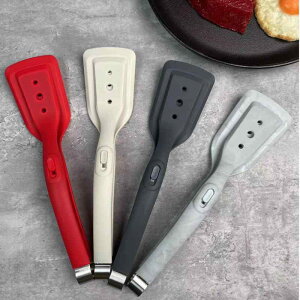 フライ返し トング 2in1 シリコン製 多機能 万能 調理トング ステーキ 魚 卵焼き パンケーキ お好み焼き ターナー ヘラ 滑り止め 耐熱 ステンレス