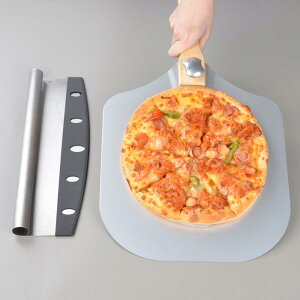 ピザ調理器具 アルミ製 ピザシャベル 40cm ピザピール ピザターナー 移送用 ステンレス製 ピザカッター ピザナイフ ピザスライサー ピザホイールカッター 丸刃 カット用 調理道具 器具セット