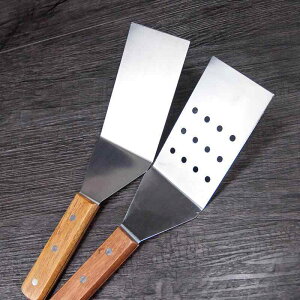 フライ返し ステンレス製 304ステンレス ステーキ ピザ 鉄板焼き 料理 調理用 へら 耐熱性 ウッドハンドル 多機能 平口 穴あき 三角 波刃 ターナー クレープ お好み焼き 餃子 炒め物 焼き物 キ
