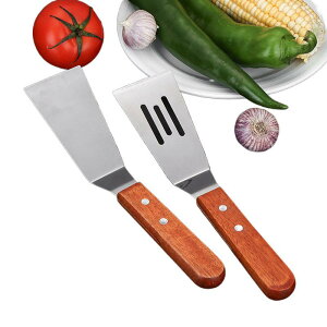 キッチンツール ステンレス フライ返し 鉄板焼き ステーキ ピザ パンケーキ クレープ お好み焼き 炒め物 料理 調理用 業務用 家庭用 三角ヘラ 穴あきターナー 薄型 ストレート