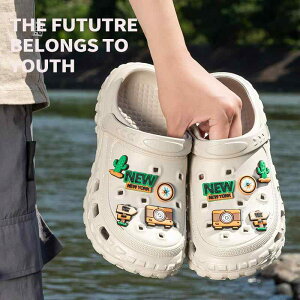 サンダル メンズ 男性用 EVA 厚底 穴あき クロッグ つま先保護 ふわふわ クッション性 通気性 防水 滑り止め 耐摩耗 アウトドア スポーツ ビーチ 釣り レジャー 外履き