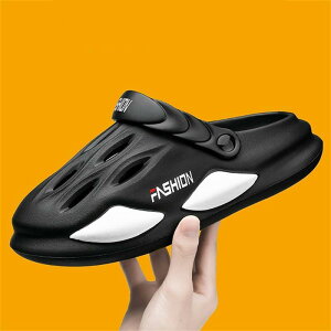 サンダル メンズ 厚底 パンチング 通気性 クロッグ 2way バックストラップ スリッポン EVA 水陸両用 ウォーターシューズ ビーチサンダル つま先保護 クローズドトゥ