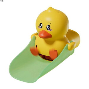 蛇口延長器 子供 赤ちゃん 手洗い補助 洗面台 シリコン製 かわいい キャラクター アヒル 風車 動物型 延長ノズル 水流サポート 防飛沫 水はね防止 楽しく手洗い 簡単取り付け 動く足