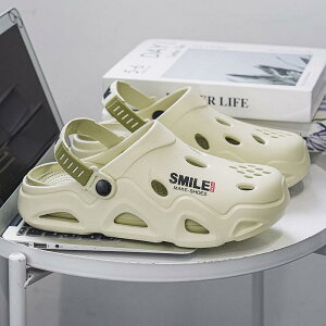 サンダル メンズ 厚底 クロッグ EVA素材 軽量 通気性 雲のような履き心地 ビーチサンダル つま先保護 滑り止め ウォーターシューズ マリンシューズ カジュアル 夏用 ブラック カーキ グリー