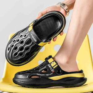 サンダル メンズ クロッグ EVA素材 厚底 つま先保護 柔らかい履き心地 クッション性 軽量 滑りにくい 通気性 水陸両用 ウォーターシューズ ビーチ レジャー アウトドア 夏用