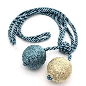 カーテン タイバック ボール タッセル 結び紐 おしゃれなデザイン インテリア 窓装飾 装飾品 ポリエステル素材 リビング 寝室 多色展開