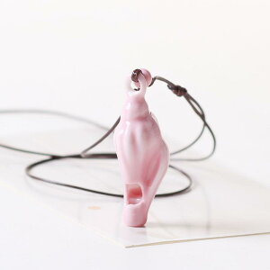 ネックレス レディース 陶器製 ピンク 貝殻 ホイッスル ペンダント 学生 普段使い カジュアル かわいい レトロ エスニック ボヘミアン アクセサリー
