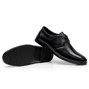 シェフシューズ メンズ 調理靴 コックシューズ 男性用 牛革 防水 防滑 防油 通気性 軽量 仕事用 職場 厨房 ホテル 飲食店 作業靴 柔らかソール フラットソール クッション性 ブラック ローカ