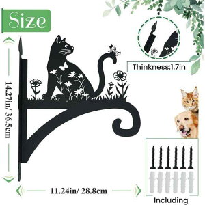 ガーデンオーナメント 金属製 アイアン 吊り下げフック プランターハンガー バルコニー 屋外 庭 ベランダ用 フラワーバスケット ハンギングバスケット 鳥かご アニマル 妖精モチーフ 飾り