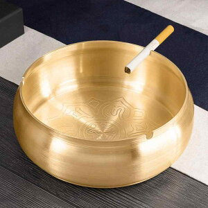 灰皿 銅製 純銅製 ヨーロピアンスタイル おしゃれ クリエイティブ 蓋つき 卓上 オフィス リビング シガー用 喫煙具 ラッキーアイテム柄 マントラ柄 福字柄 無地 薄型 多種サイズ展開 高級感