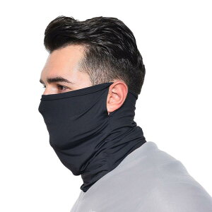 UVカット フェイスカバー メンズ 男性用 日焼け防止 紫外線対策 夏用 サイクリング 釣り アウトドア 目元保護 顔 首元 肩までカバー 日よけ ケープ ネックガード ポリエステル