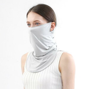 フェイスカバー 男女兼用 UVカット 紫外線対策 日焼け防止 速乾 吸汗速乾 耳掛け ネックガード アウトドア スポーツ サイクリング 登山 ウォーキング ナイロン素材 通気性 接触冷感