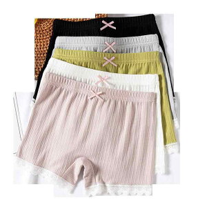 キッズ 女の子 インナーパンツ アンダーショーツ 透け防止 見せパン対策 モダールコットン 薄手 夏用 ボックスタイプ 締め付けない 快適 伸縮性 ホワイト ピンク グレー グリーン ブラック