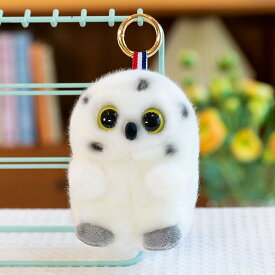 ぬいぐるみ キーホルダー フクロウ パンダ 乳牛 ハスキー リス ウサギ イルカ アザラシ ペンギン ヒヨコ キツネ ブタ ゾウ 動物 マスコット ふわふわ かわいい バッグチャーム PPコットン詰め 13cm