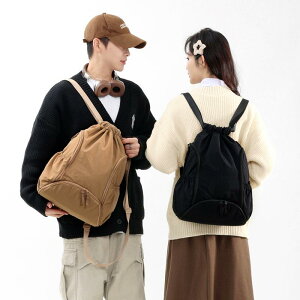 リュックサック 男女兼用 ドローストリング 巾着型 軽量 スポーツ 旅行 アウトドア 登山 ハイキング サイクリング バスケットボール デイパック オックスフォード生地 通気性 シンプル 都会