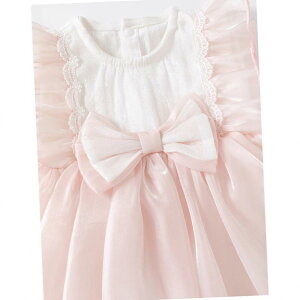 ロンパース ベビー 女の子 夏用 カバーオール スカートワンピース プリンセス お宮参り お食い初め 記念日 セレモニー お出かけ 上品 綿100% 薄手 ノースリーブ かわいい 白 ピンク