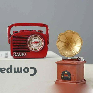 置物 レトロ ミニチュア オブジェ ノスタルジック 欧風 合成樹脂 クラフト フィギュア マスコット インテリア雑貨 ホームデコレーション 撮影小物 カメラ ピアノ 蓄音機 ミニカー 電話 ラジ