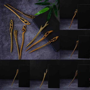 かんざし レディース 女性用 緑檀木製 かんざし シンプル 古風 和風 中国風 レトロ エスニック 髪飾り ヘアスティック まとめ髪用 アップヘア 揺れる飾り 蝶結び リボン 漢服 浴衣 着物 和装