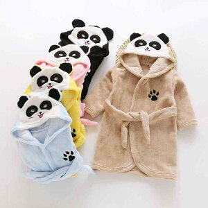 ルームウェア キッズ 子供用 男女兼用 秋 冬 フランネル サンゴフリース ふわふわ モコモコ フード付き 動物柄 パジャマ 寝巻き バスローブ ガウン 部屋着 パンダ うさぎ ヒョウ柄 トラ くま